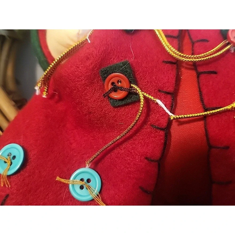 Vintage Handmade Santa‎ Wreath